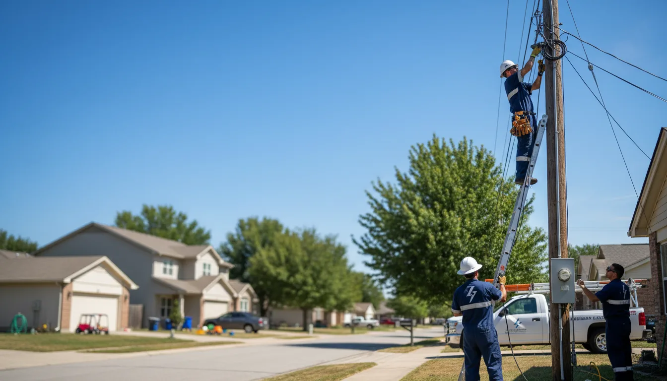 Residential electrician providing installation services in Kingsland, GA